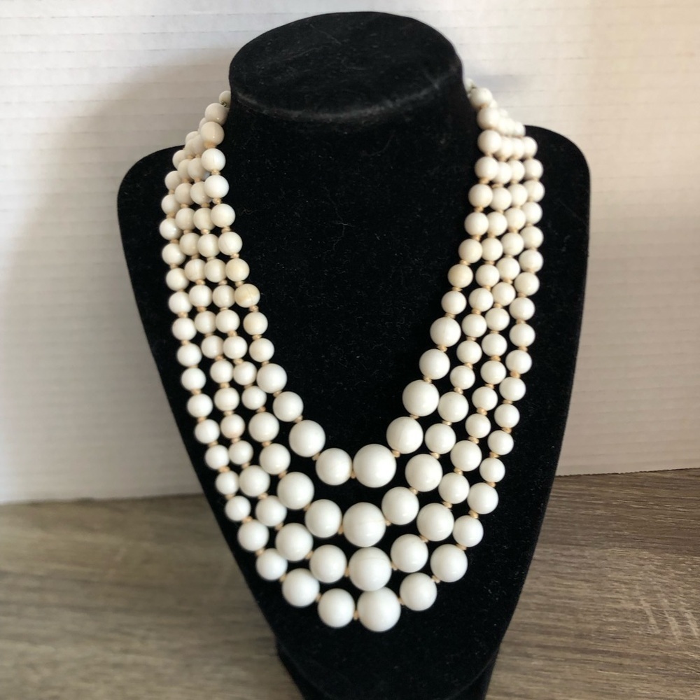 1950s Germany Four Strand Statement Necklace